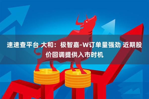 速速查平台 大和：极智嘉-W订单量强劲 近期股价回调提供入市时机